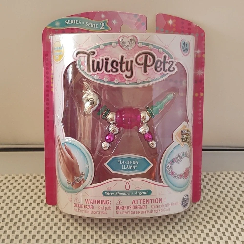 Twisty Petz Series 2 Bracelet La-Di-Da Llama Silver Shimmer Spin Master Authenti